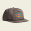 A gray baseball cap featuring a colorful embroidered fish patch with the word HOWLER on the front, a black braided rope above the brim, and an adjustable snapback closure for comfort. Part of our Unstructured Snapbacks collection.