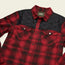Quintana Quilted Flannel - Big Barrett Plaid : Brick Red