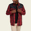 Quintana Quilted Flannel - Big Barrett Plaid : Brick Red