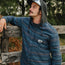 Salvo Hooded Blanket Flannel - Pathway Stripe : Dusk
