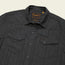 H Bar B Snapshirt - Eyelet Stripe : Antique Black
