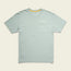 Light blue short-sleeve t-shirt made from a soft cotton-poly blend for maximum comfort, with a chest pocket on the left and Howler Bros text above, displayed on a plain off-white background.