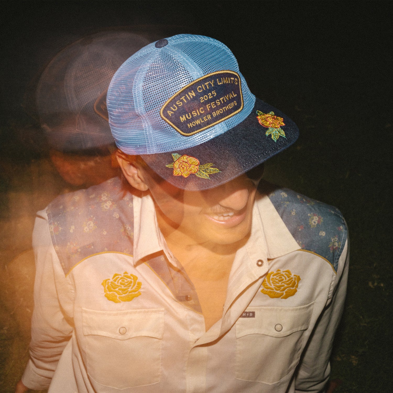 ACL Fest 2025 Feedstore Snapback - Blues n’ Roses - View 2