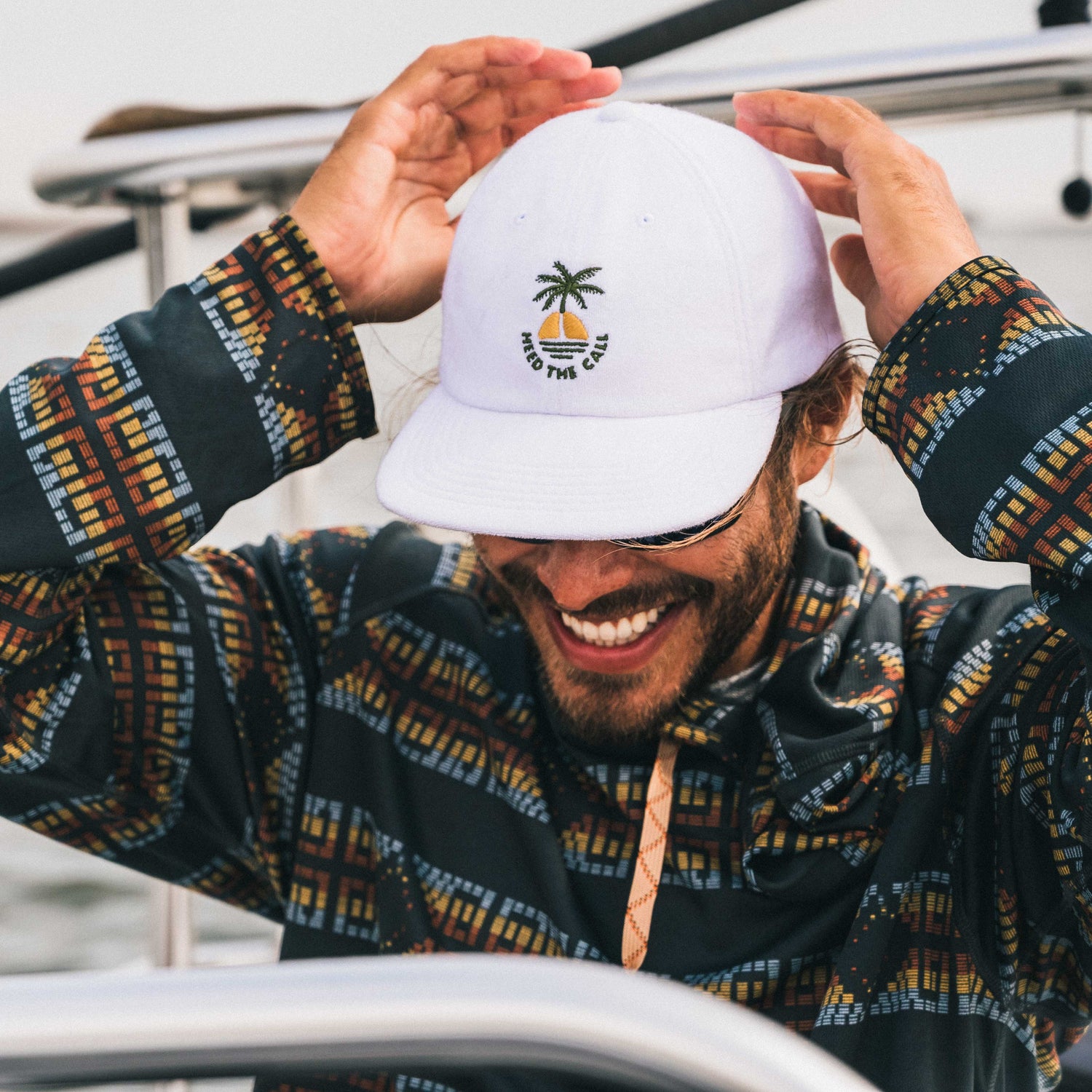 Sunset Palm Terry Strapback - Off White - View 2