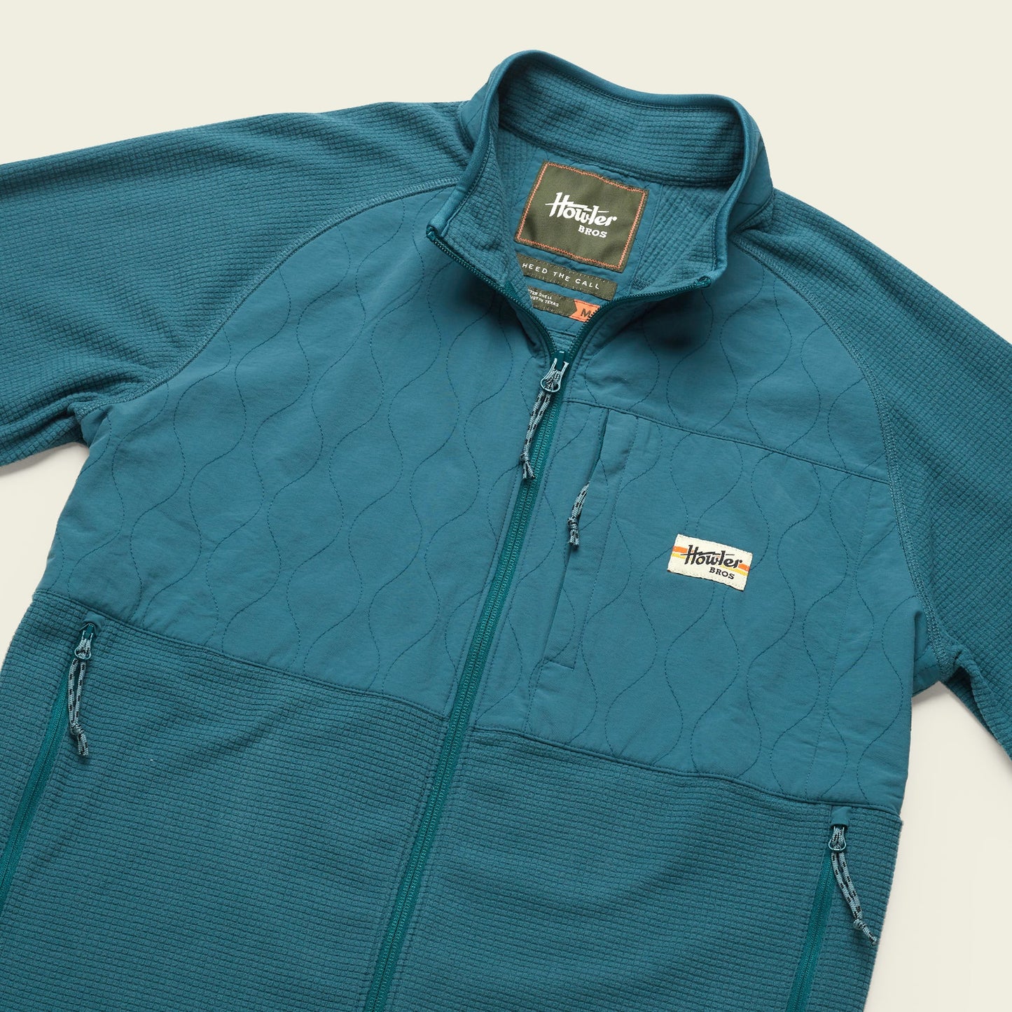 Talisman Grid Fleece Jacket - Dark Teal - View 6