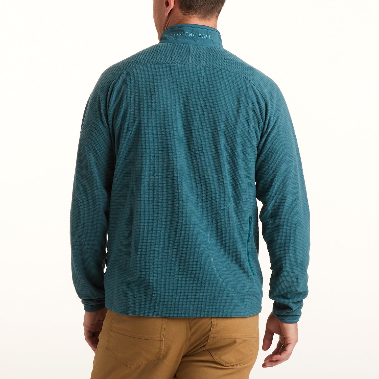 Talisman Grid Fleece Jacket - Dark Teal - View 5