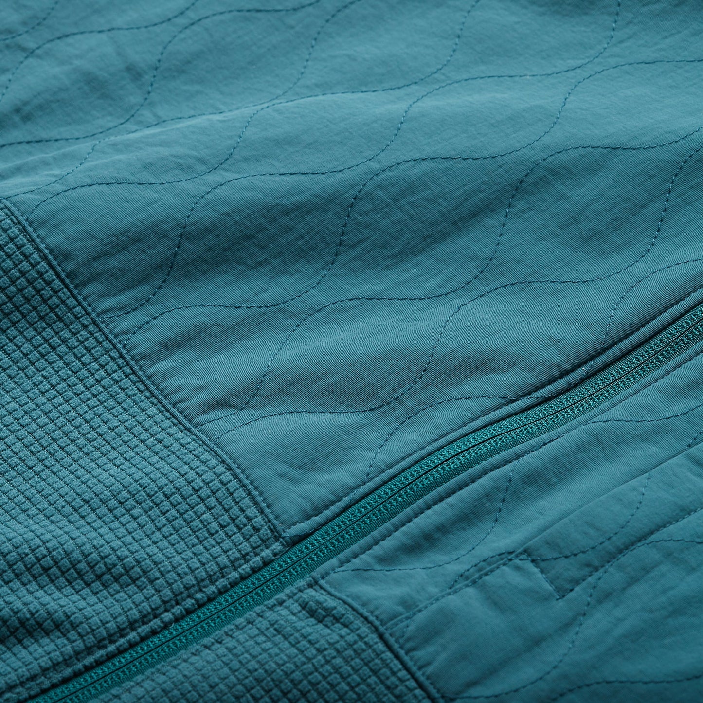 Talisman Grid Fleece Jacket - Dark Teal - View 3