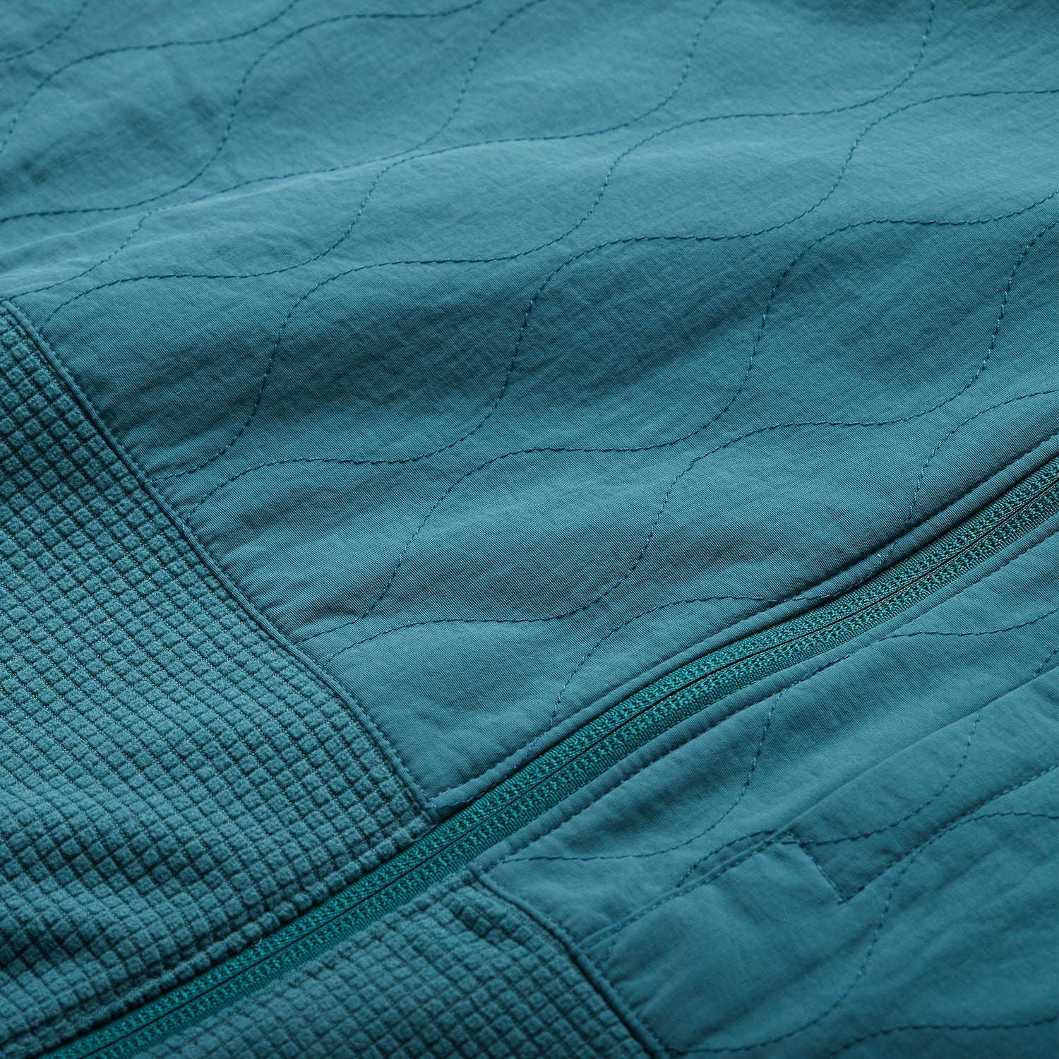 Talisman Grid Fleece Jacket - Dark Teal - View 3