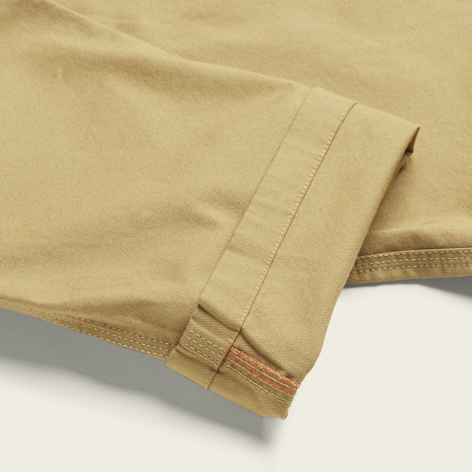 tan howler brothers canvas pants with a classic 5-pocket design - View 5