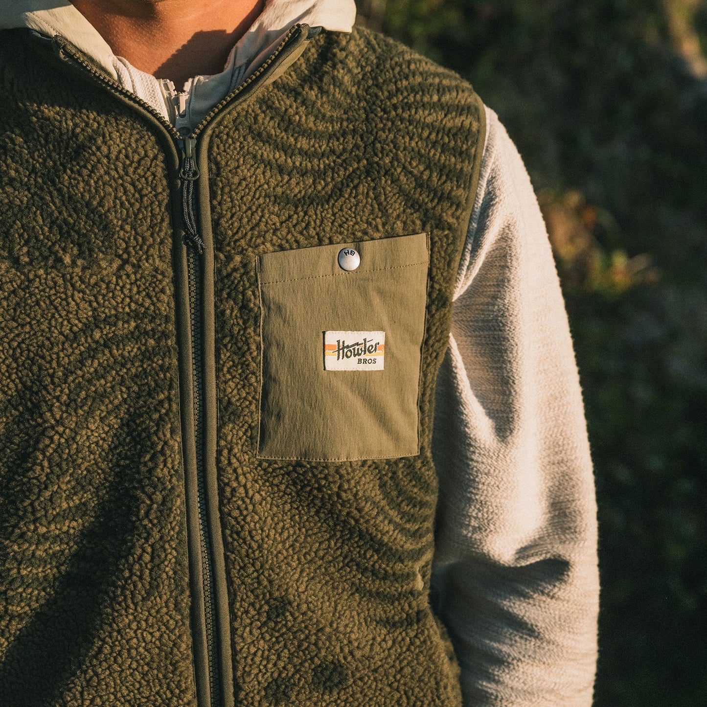 Chisos Fleece Vest - Forest Floor : Frond - View 2