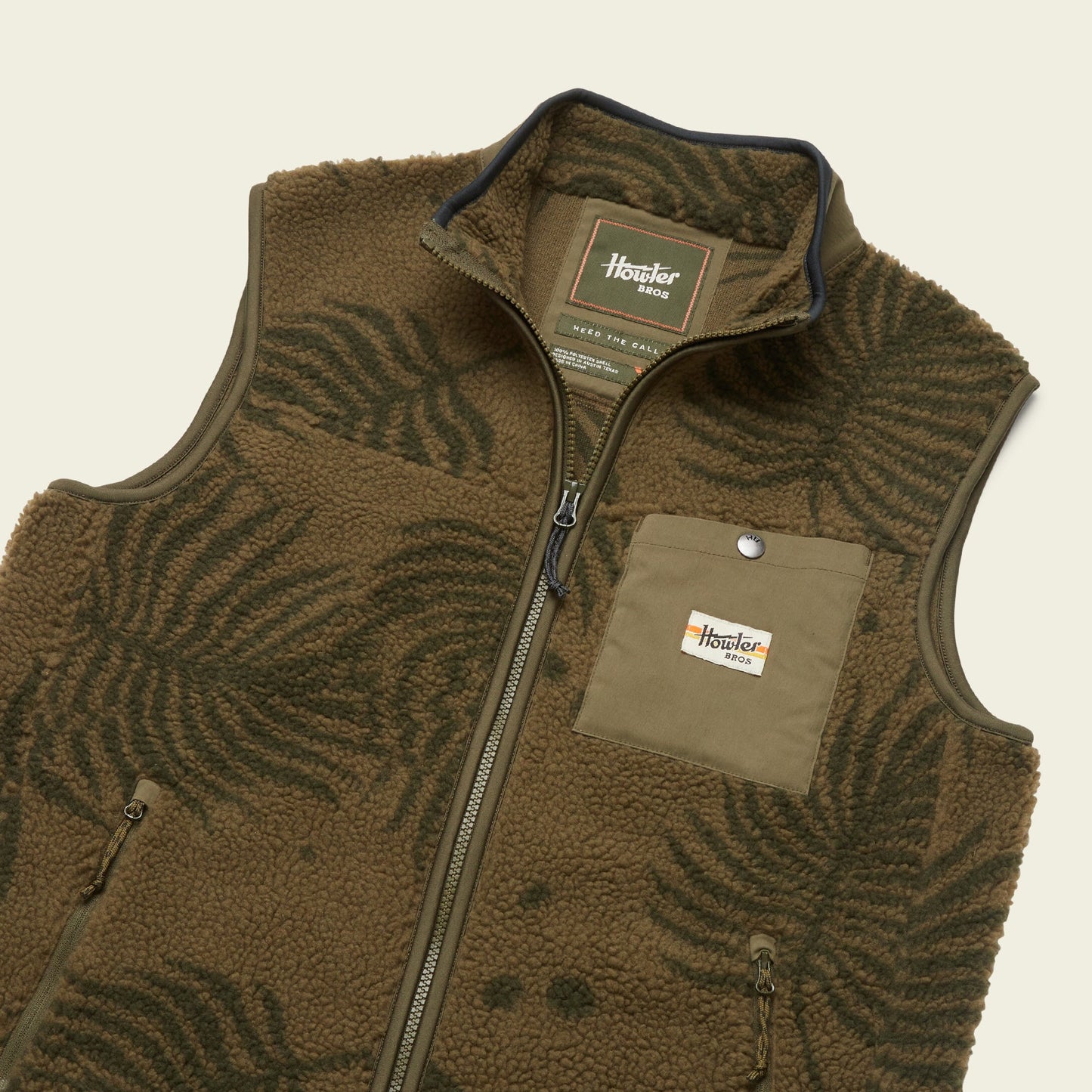 Chisos Fleece Vest - Forest Floor : Frond - View 6