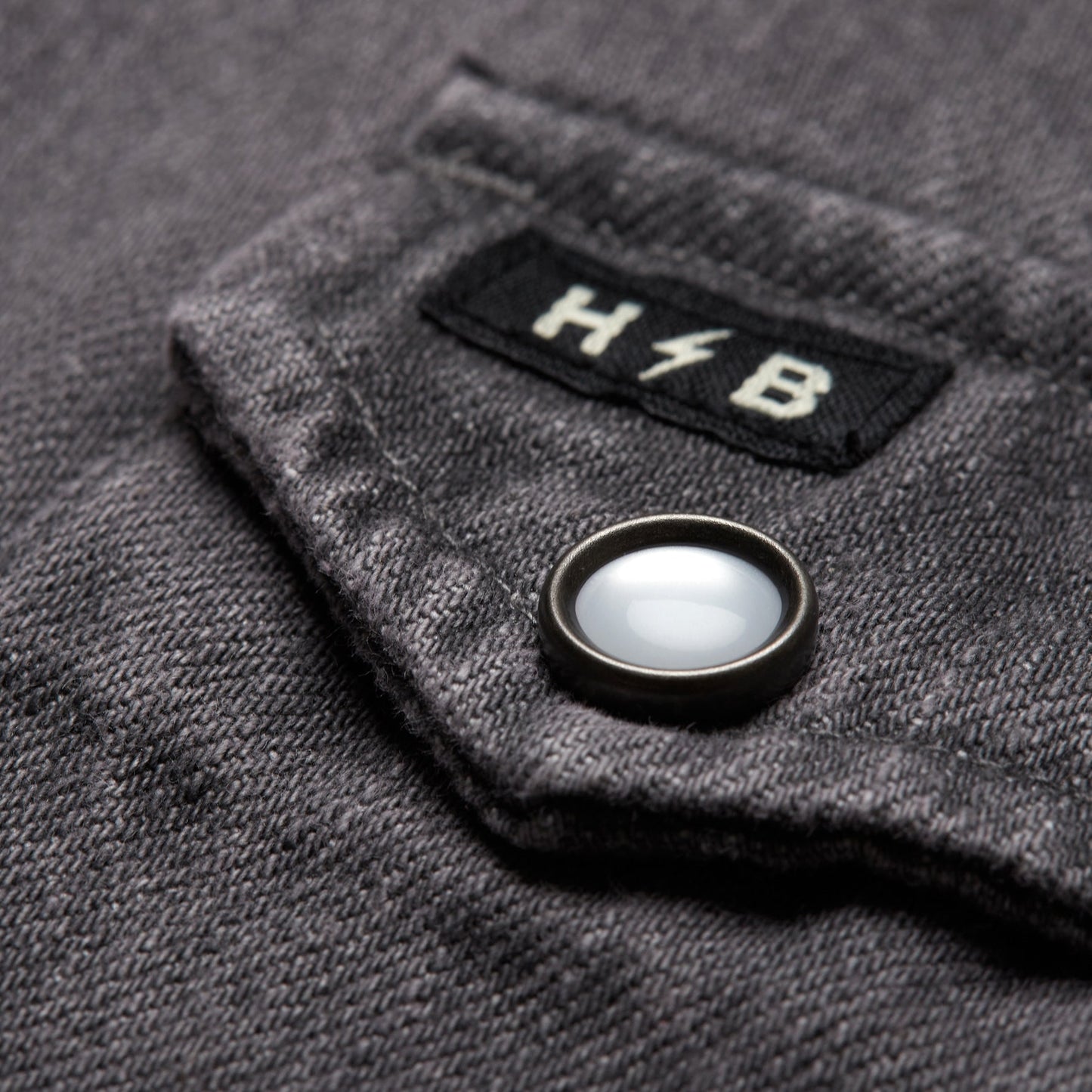 Dust Up Denim Snapshirt - Jovi Grey Wash - View 3