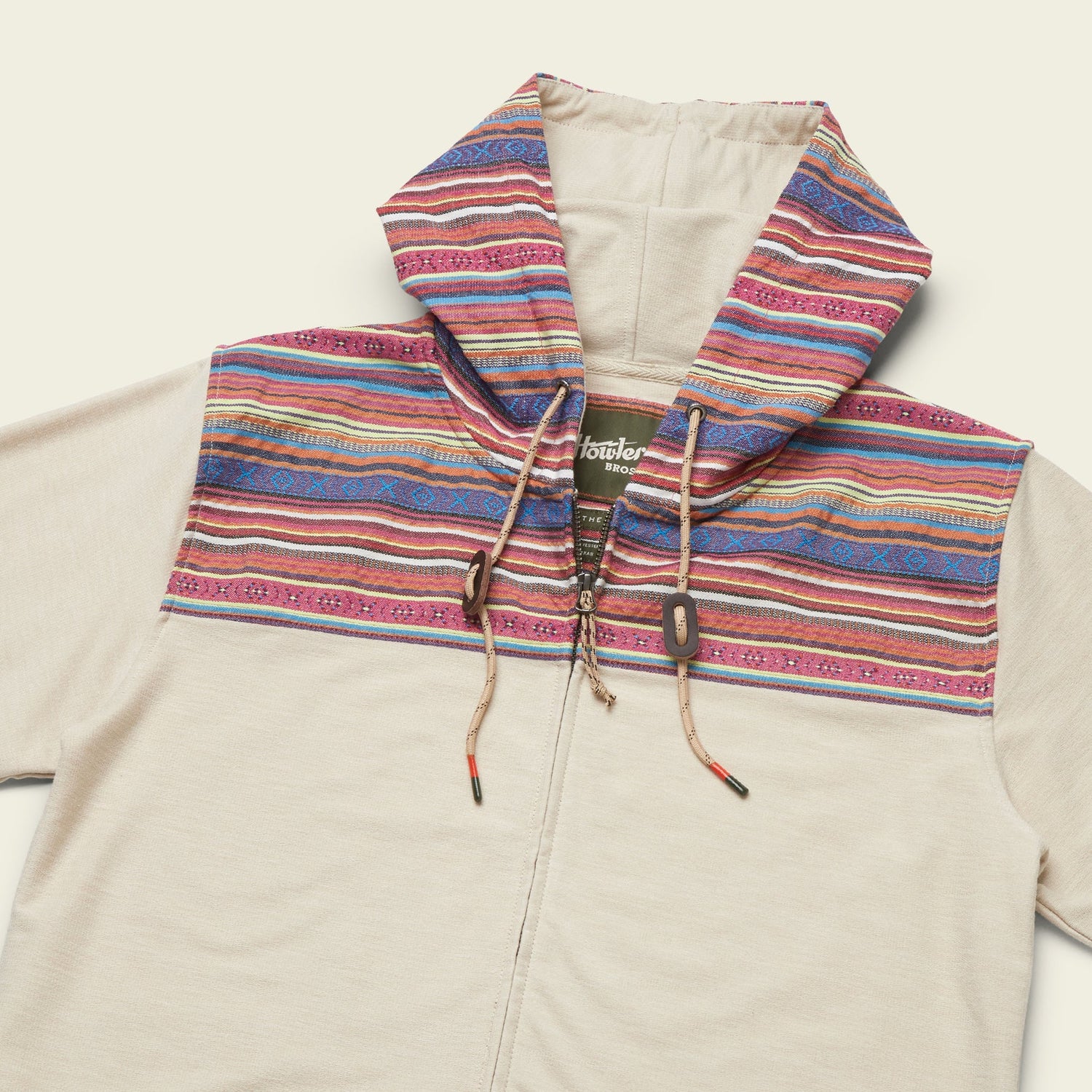 Shaman Hoodie - Oatmeal Heather / Quanzi Jacquard - View 3