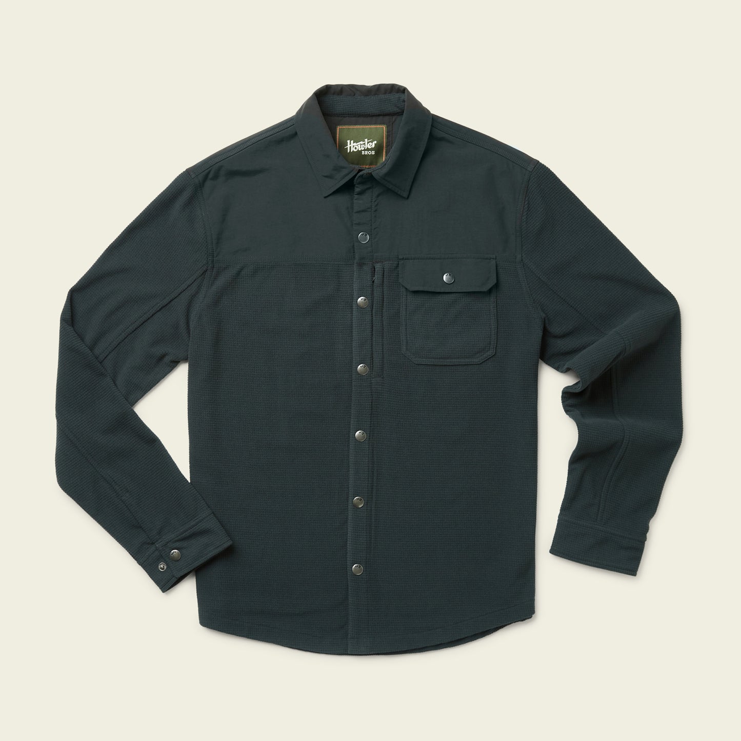 Vapors Grid Fleece Overshirt - View 1