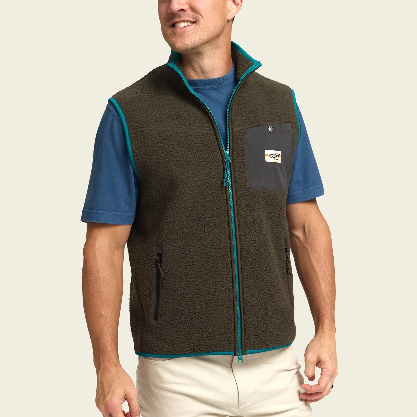 Chisos Fleece Vest - Fatigue - View 4