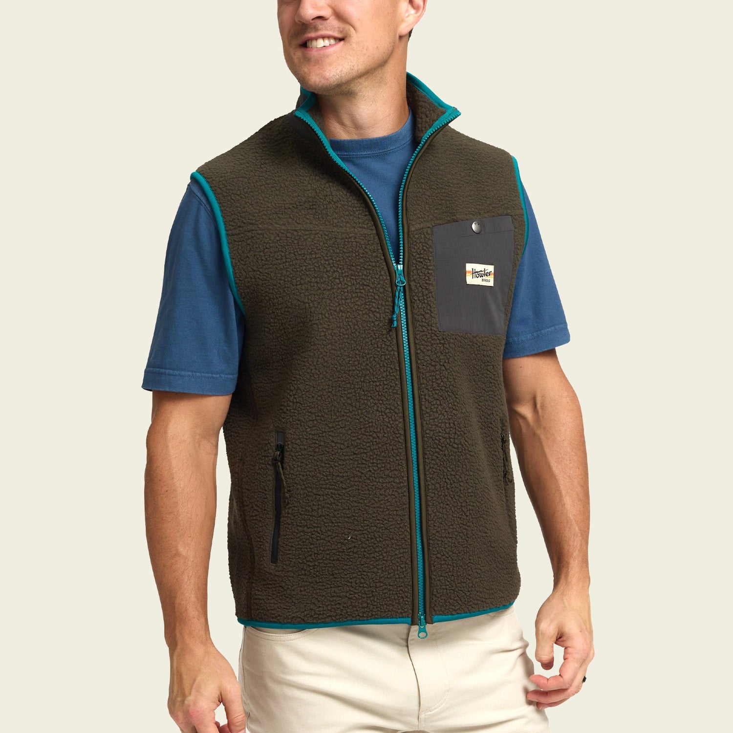 Chisos Fleece Vest - Fatigue - View 4