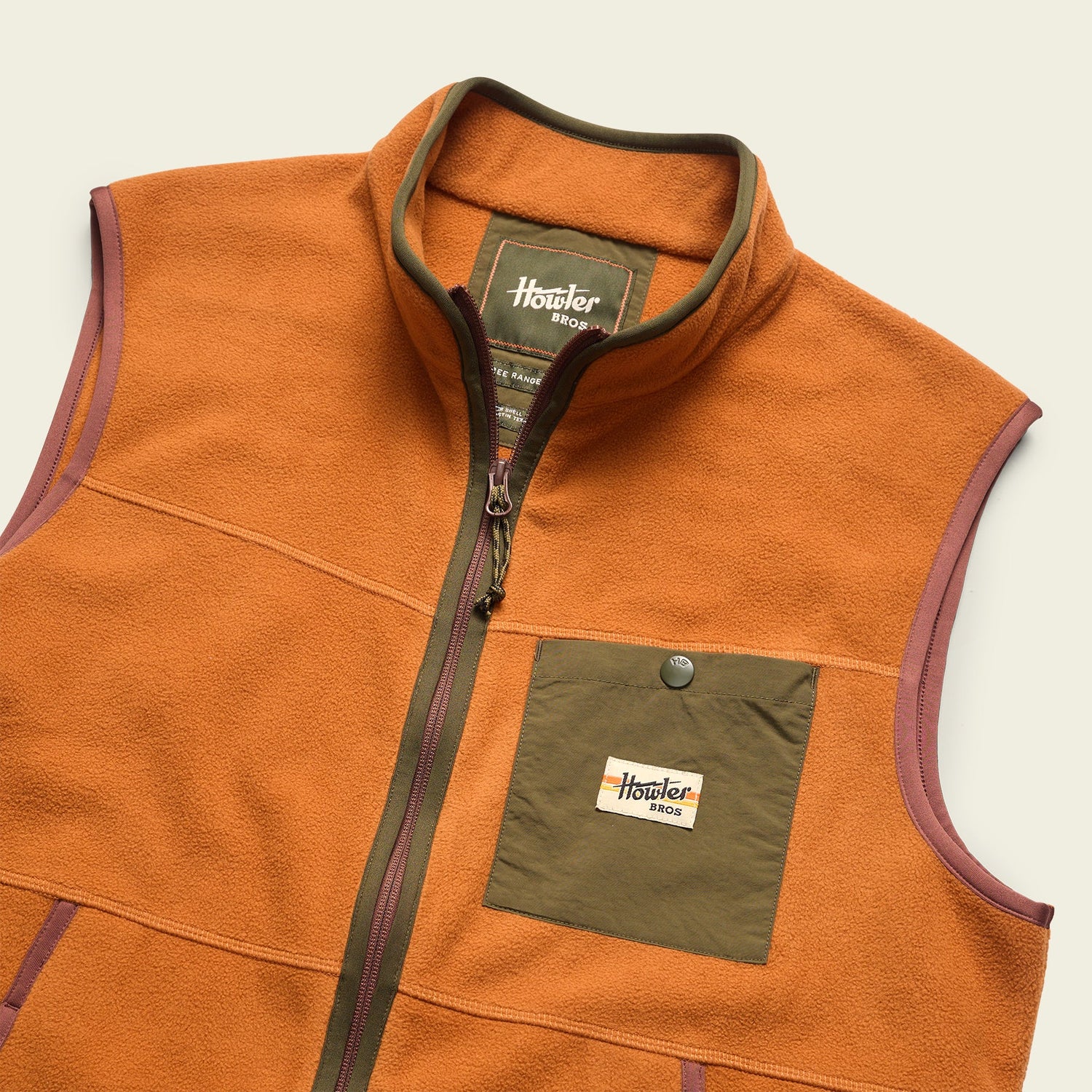 Free Range Fleece Vest - Adobe - View 8
