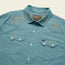 Crosscut Deluxe Snapshirt - Teal Oxford : Noche de Paz