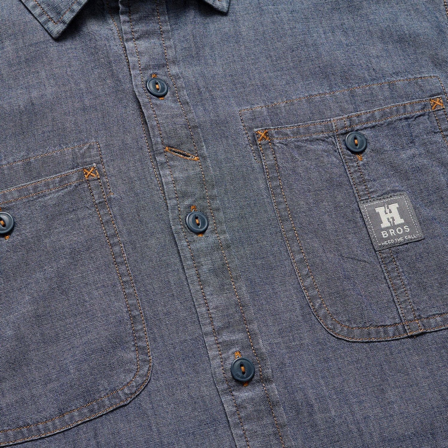 Tallier Work Shirt - Washed Blue Chambray - View 3