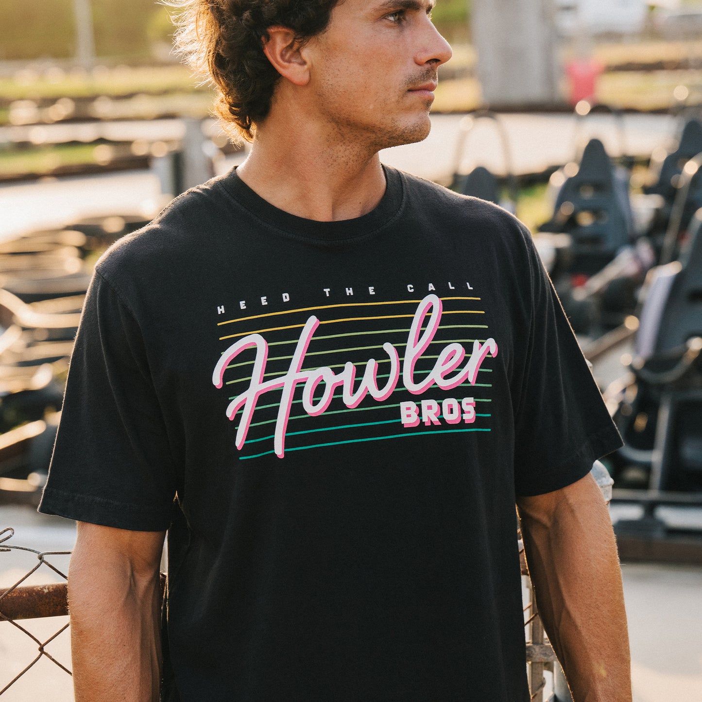 Howler Beach Club Cotton T-Shirt - View 2