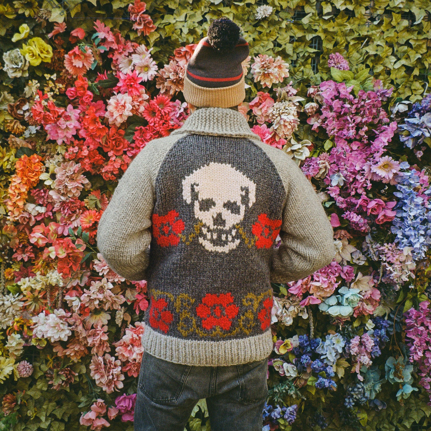 Skulls n’ Begonias Cardigan - View 2