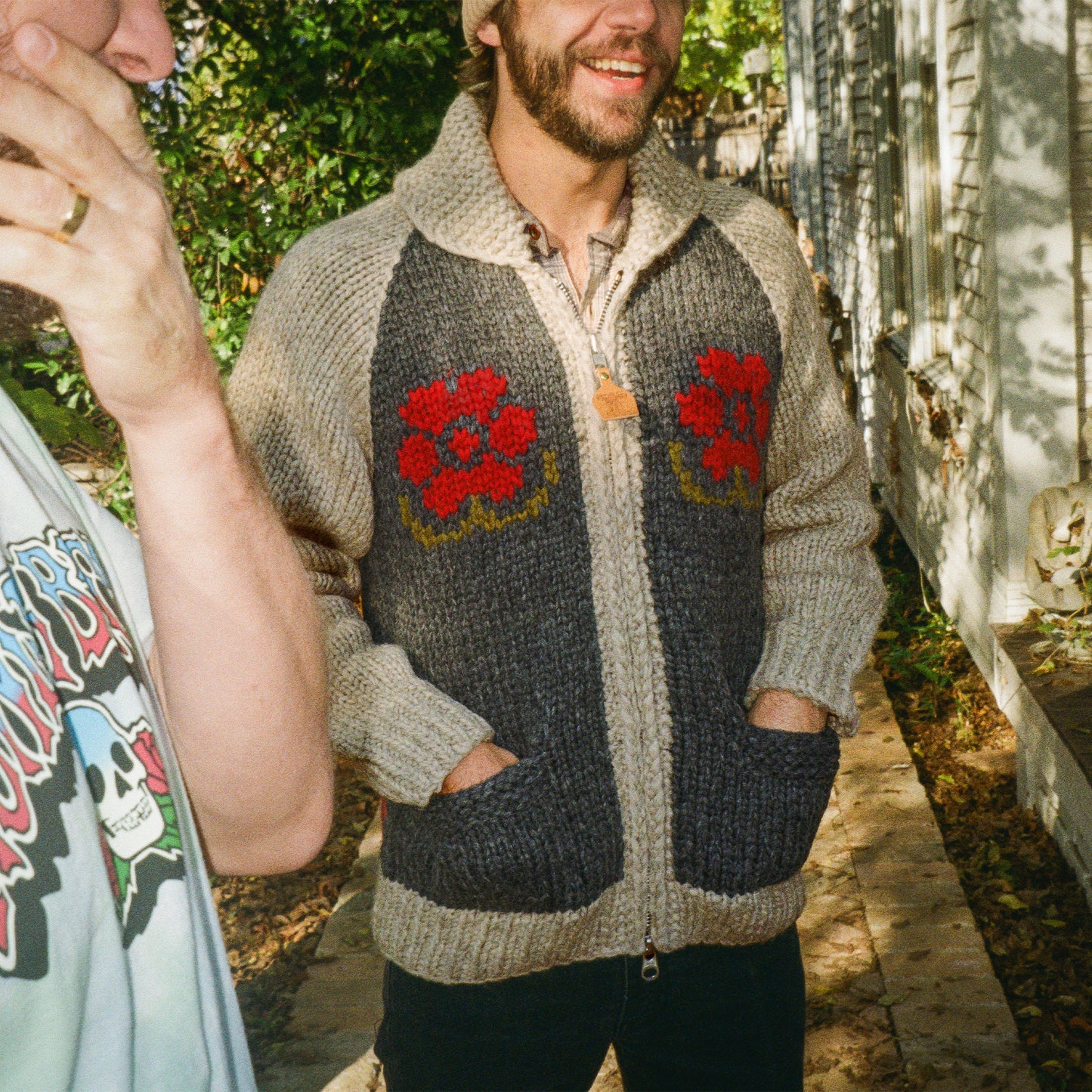 Skulls n’ Begonias Cardigan - View 5