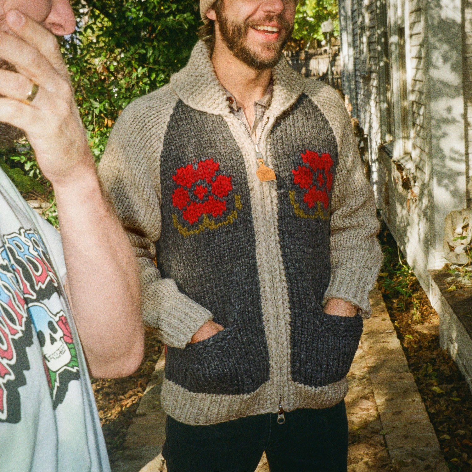 Skulls n’ Begonias Cardigan - View 5