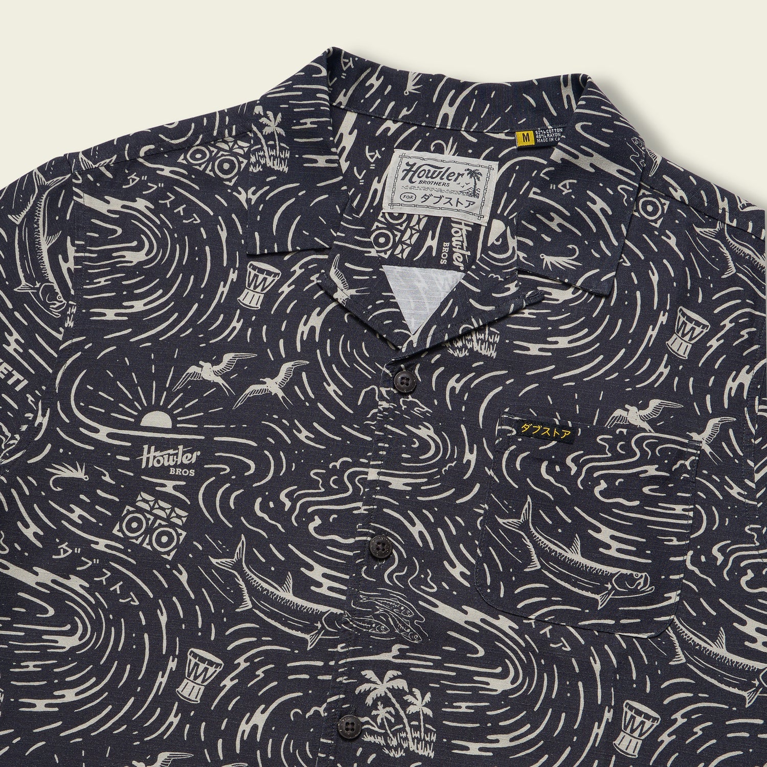Dub Store Monoloha Shirt - Naoki Nautical : Antique Black - View 3
