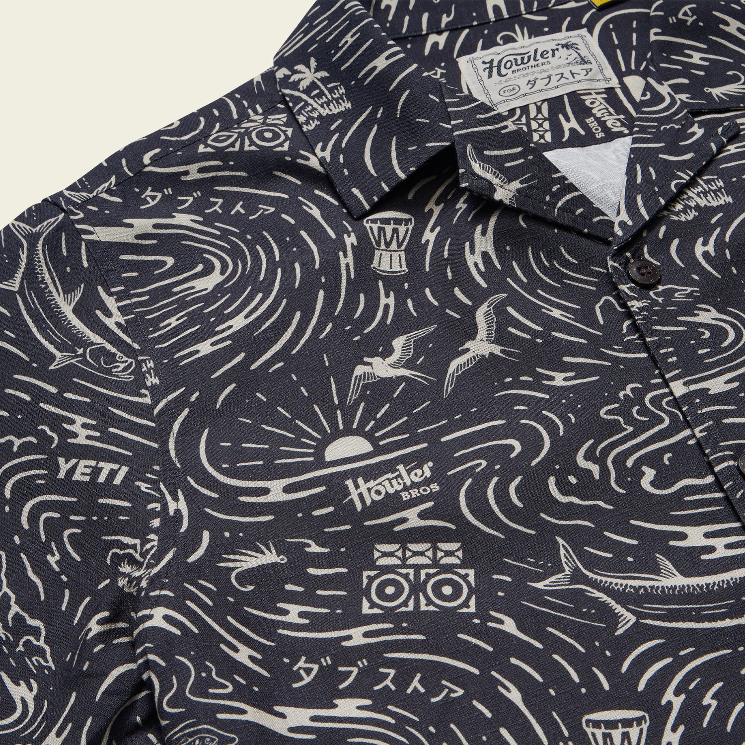 Dub Store Monoloha Shirt - Naoki Nautical : Antique Black - View 5