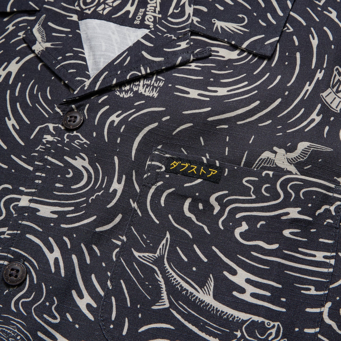 Dub Store Monoloha Shirt - Naoki Nautical : Antique Black - View 4