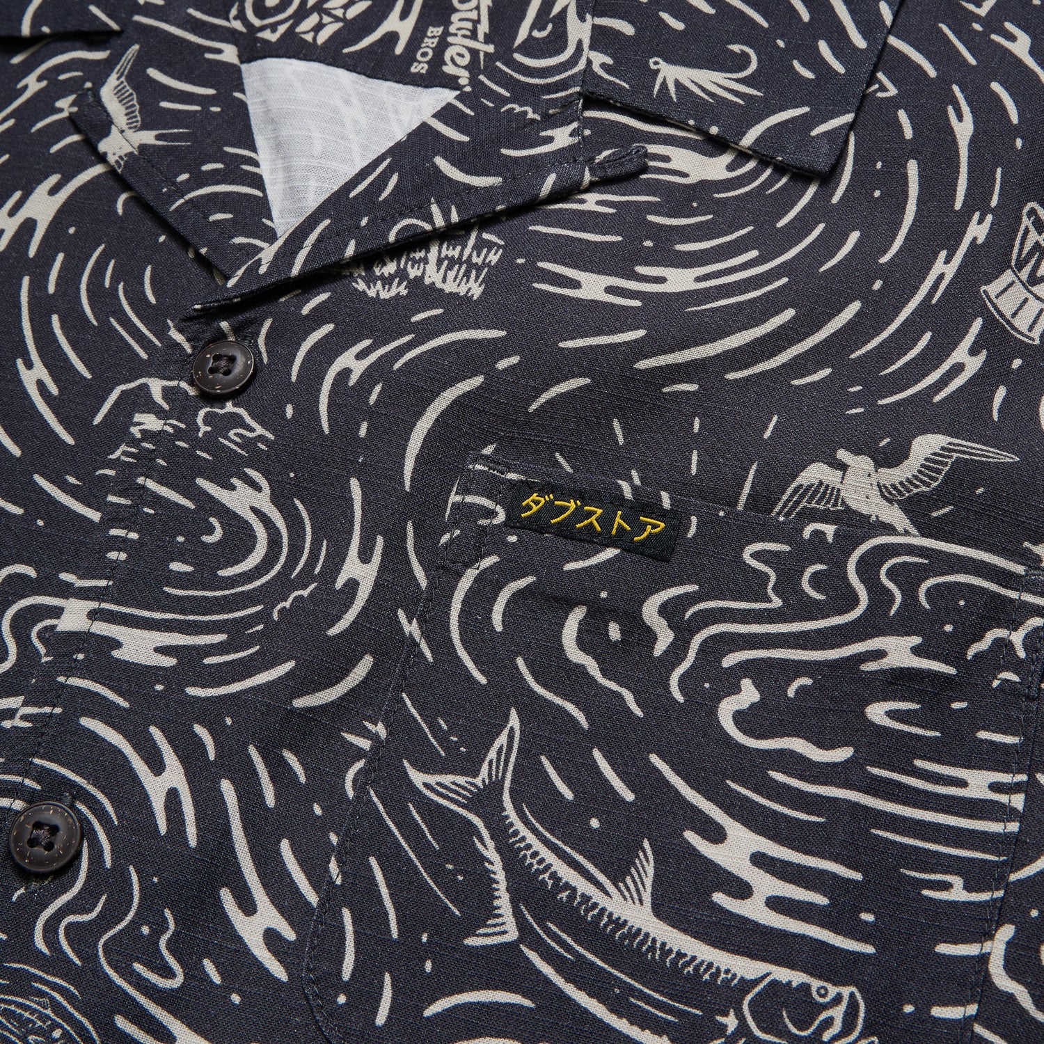 Dub Store Monoloha Shirt - Naoki Nautical : Antique Black - View 4
