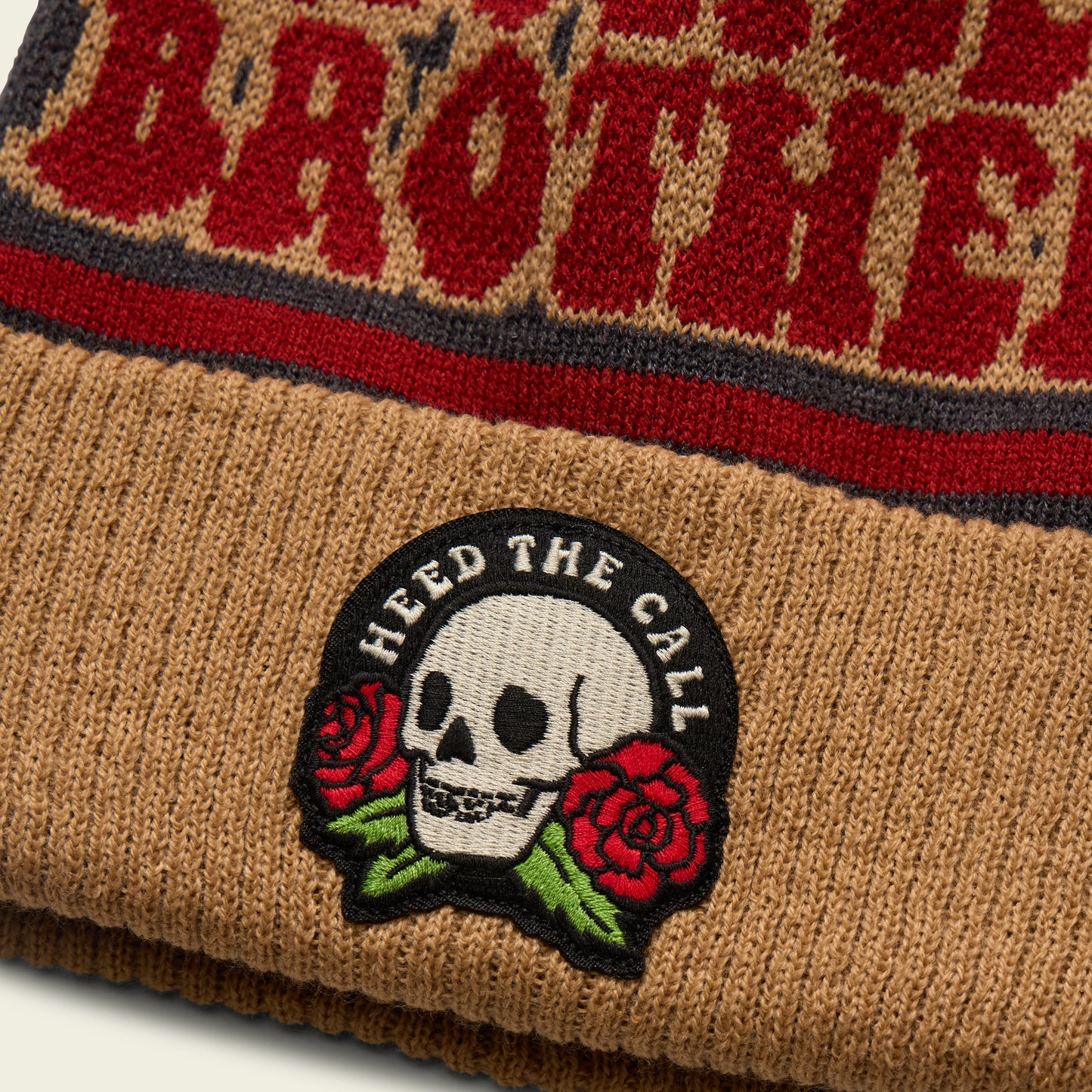 Skulls n’ Begonias Disco Beanie - HTC Patch - View 3