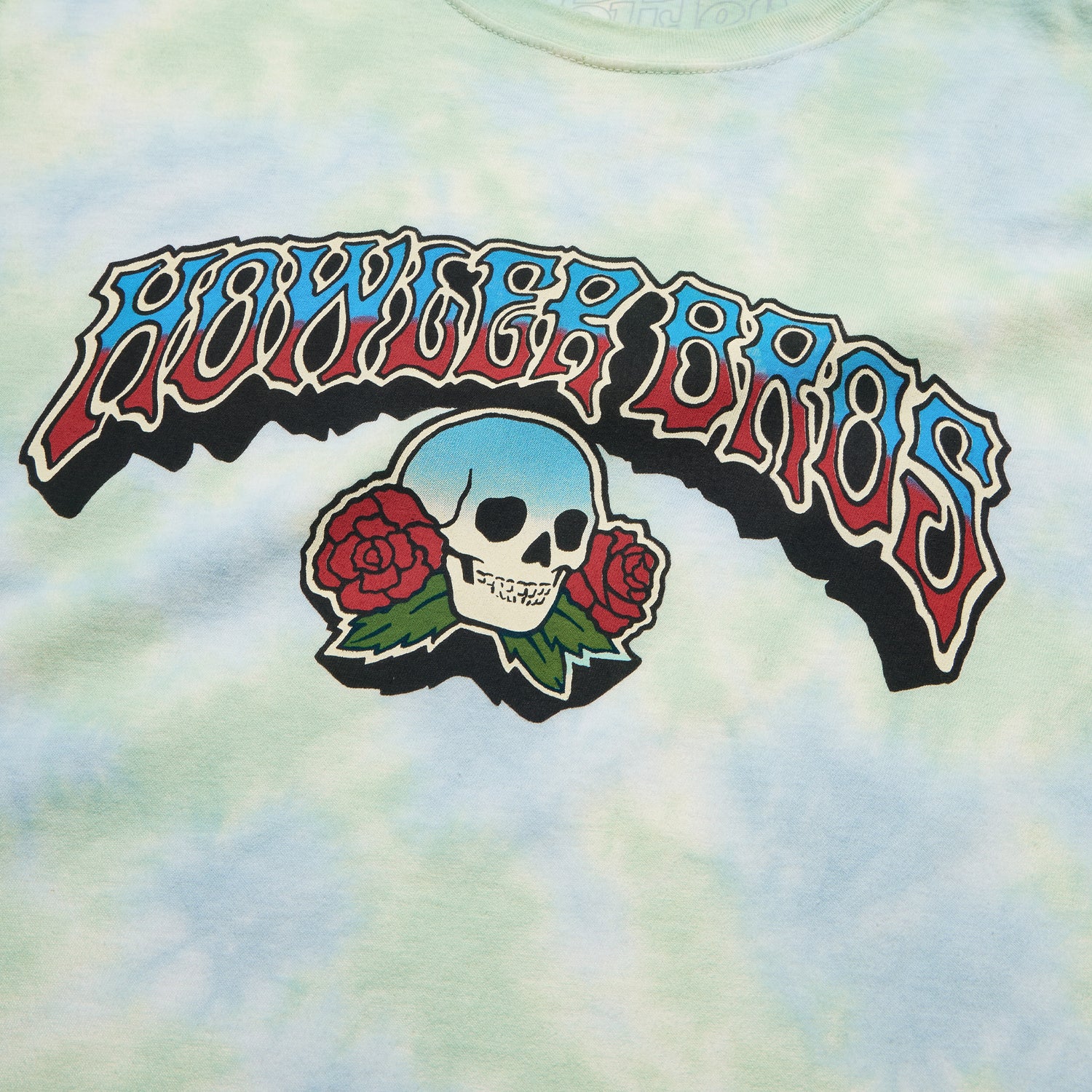 Skulls n’ Begonias Cotton T-Shirt - High Dye - View 3