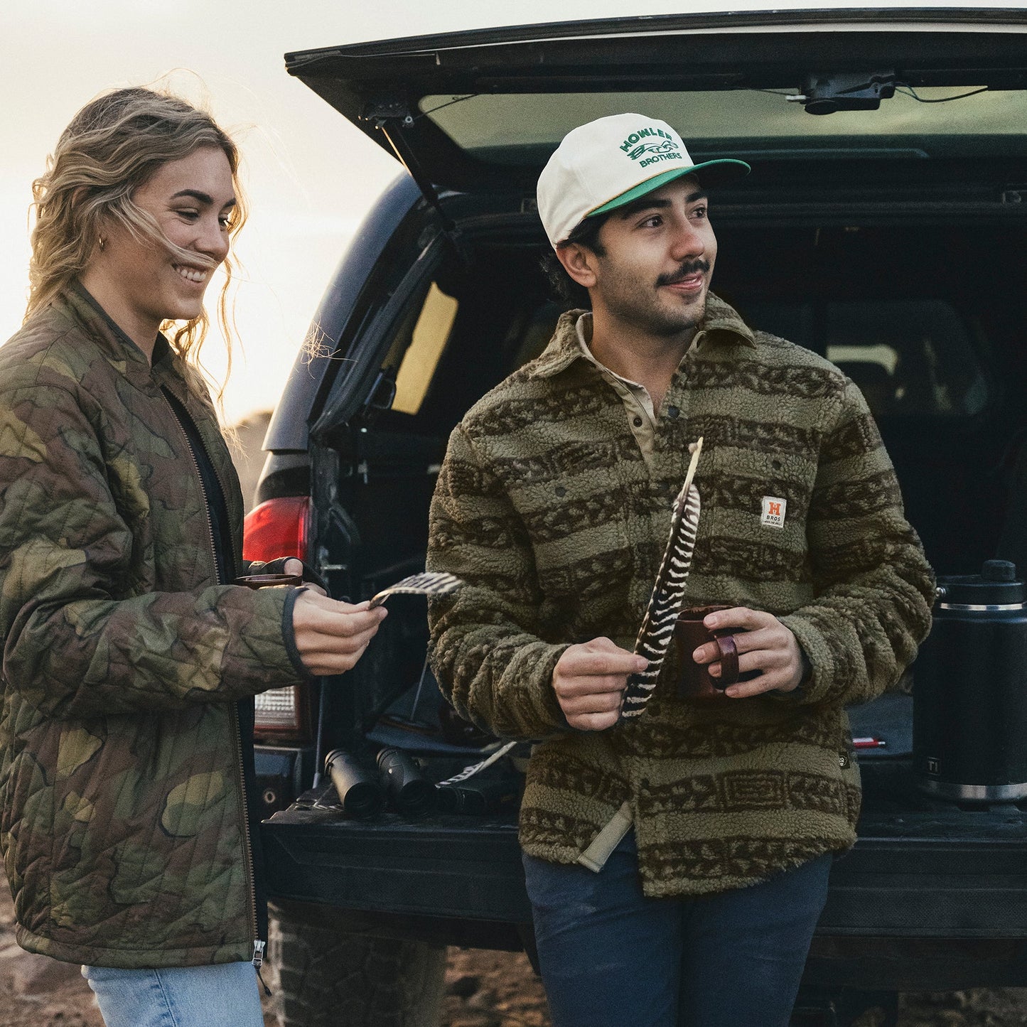 Allegheny Fleece Overshirt - Hanko Stripe : Lichen Green - View 2
