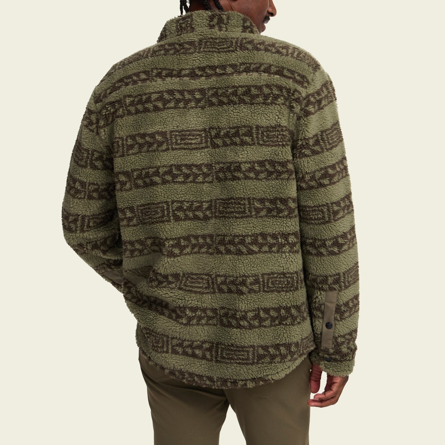 Allegheny Fleece Overshirt - Hanko Stripe : Lichen Green - View 5