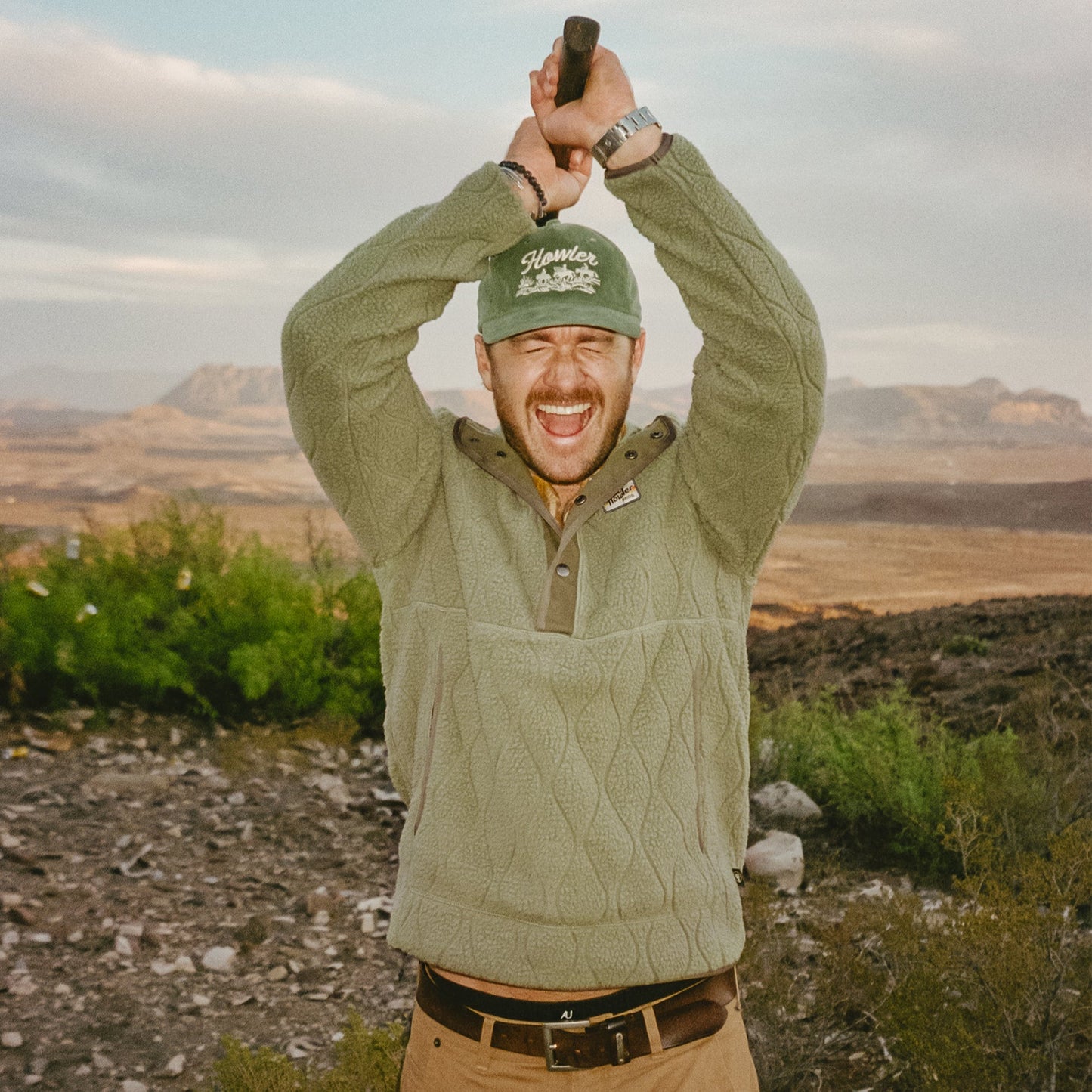 Chisos Hooded Pullover - Capillary Waves : Lichen Green - View 2