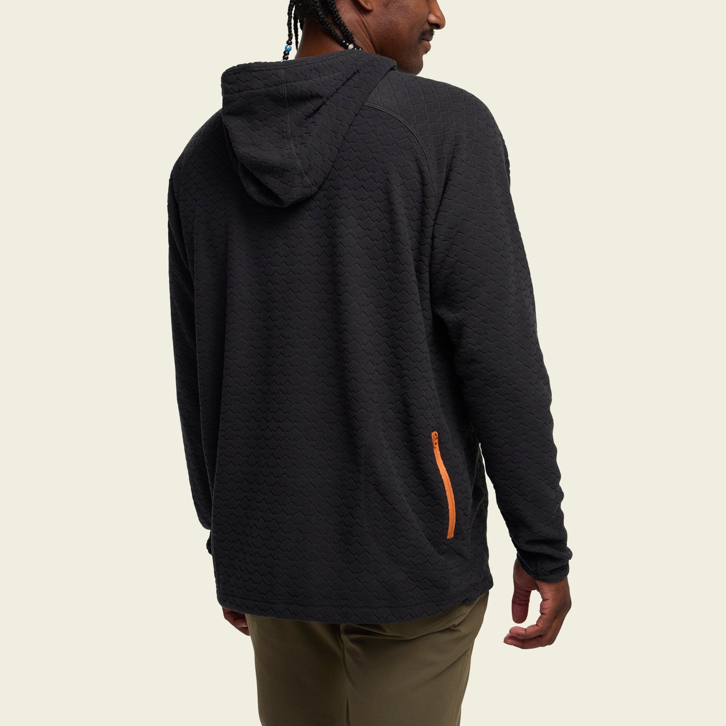 Palo Duro Fleece Hoodie - Mountain Grid : Antique Black - View 5