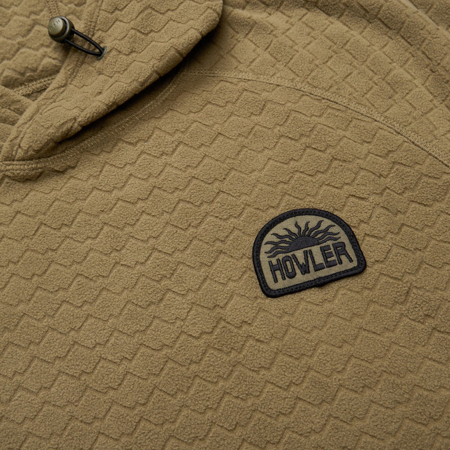 Palo Duro Fleece Hoodie - Mountain Grid : Fatigue - View 6