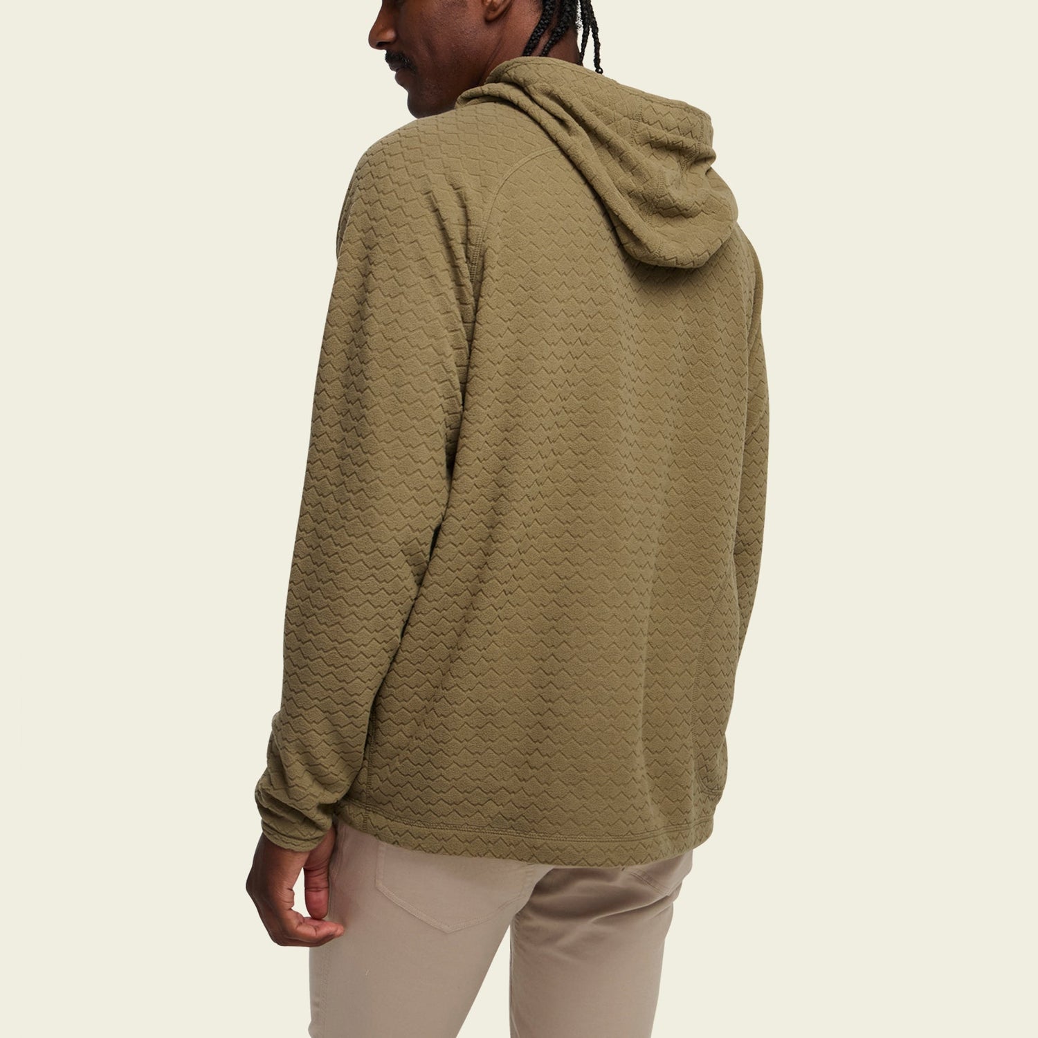 Palo Duro Fleece Hoodie - Mountain Grid : Fatigue - View 5