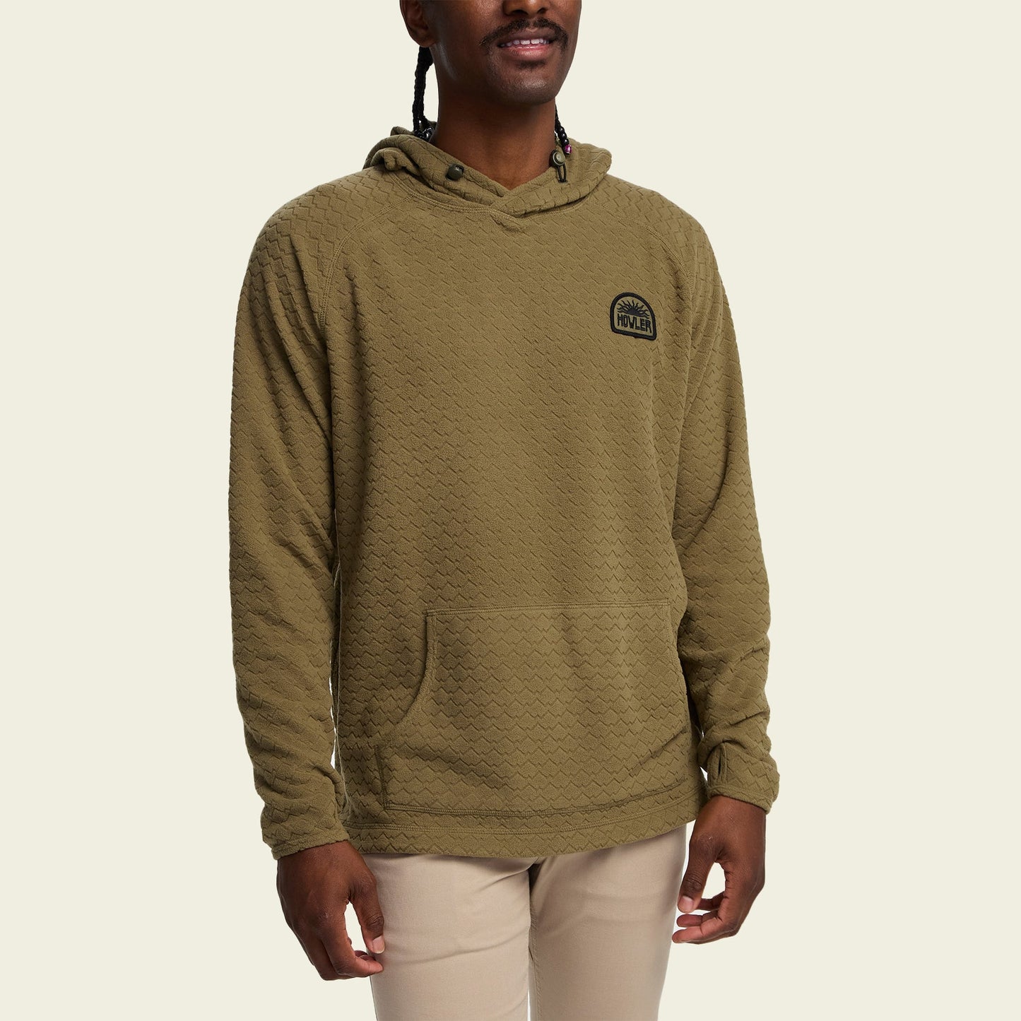 Palo Duro Fleece Hoodie - Mountain Grid : Fatigue - View 4