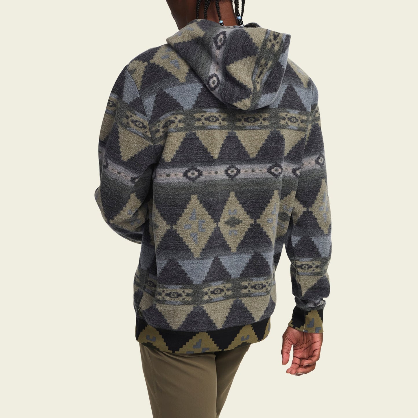 Tajima Hoodie - Mitla Motifs : True Black - View 5