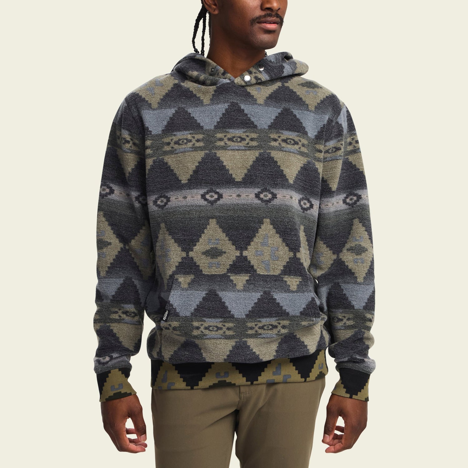 Tajima Hoodie - Mitla Motifs : True Black - View 4