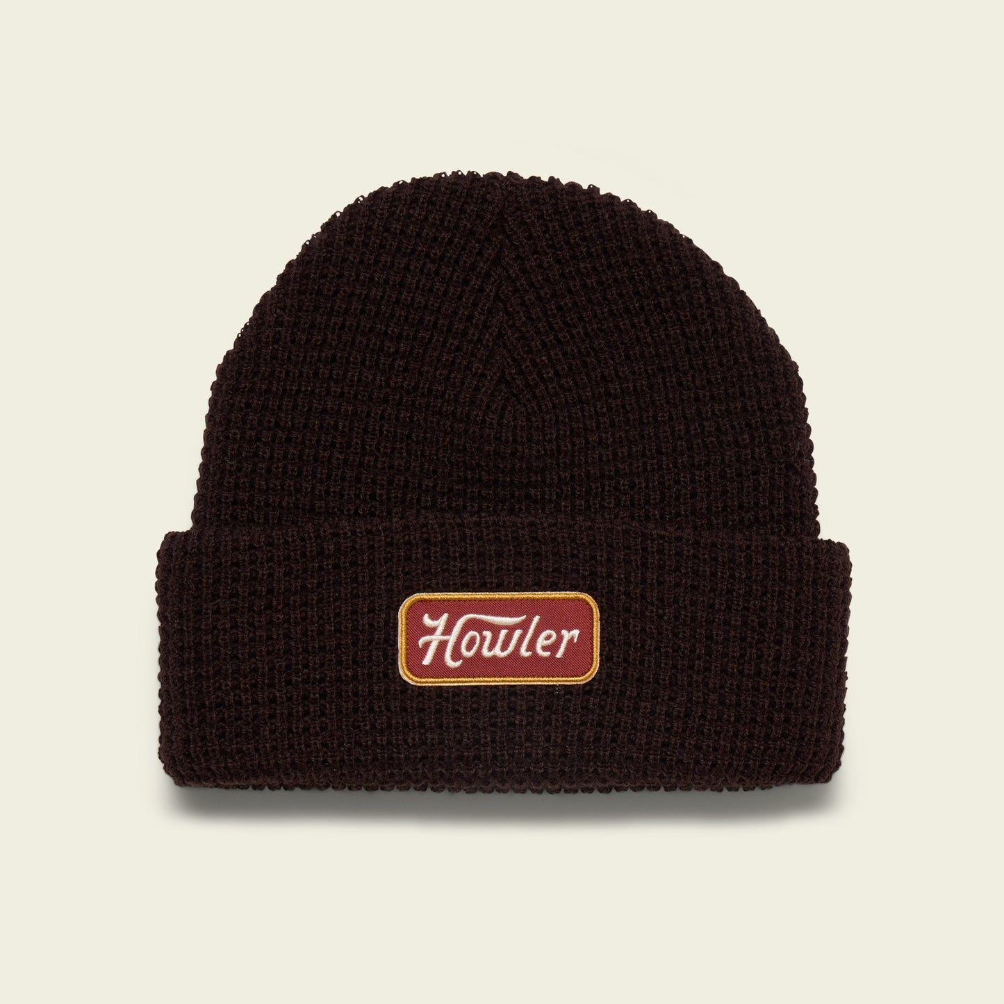 Hawkeye Beanie - Howler Script : Dark Brown - View 1