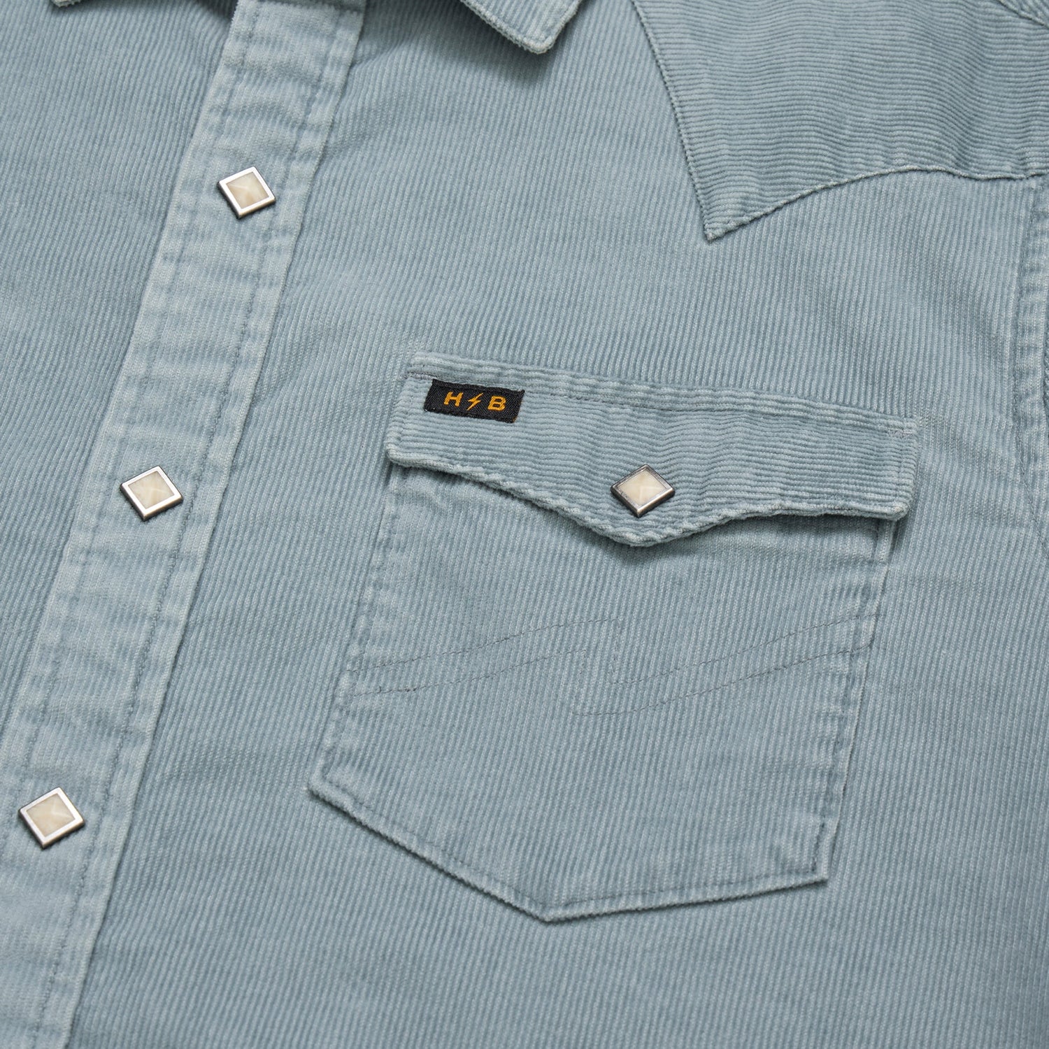 Banning Corduroy Snapshirt - Iron Blue - View 6