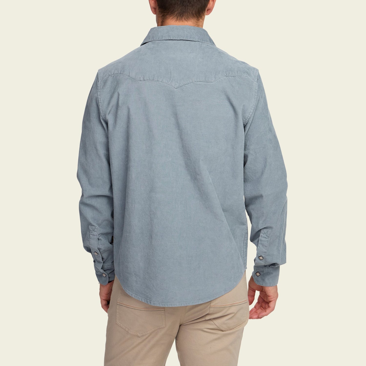 Banning Corduroy Snapshirt - Iron Blue - View 5