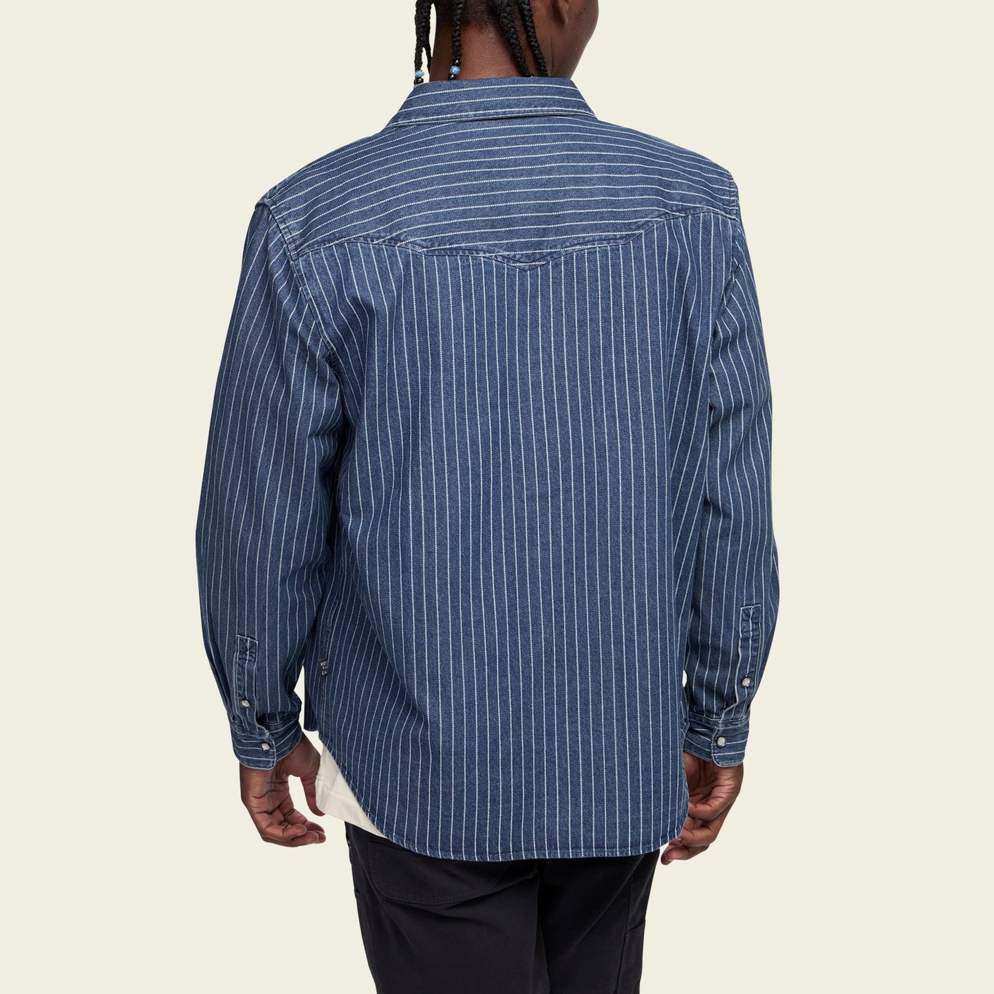 Dust Up Denim Snapshirt - Merle Stripe - View 5