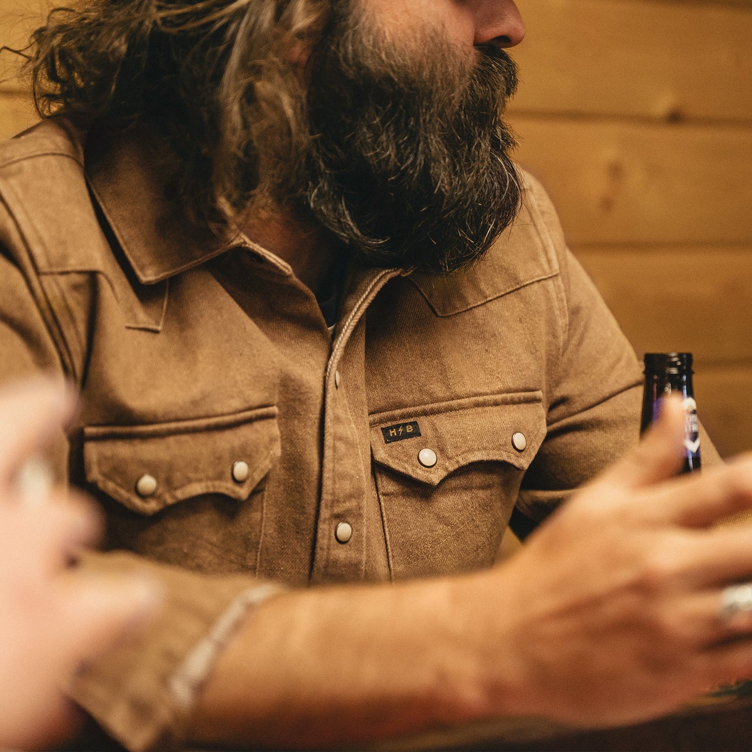 Dust Up Denim Snapshirt - Owens Oaker Wash