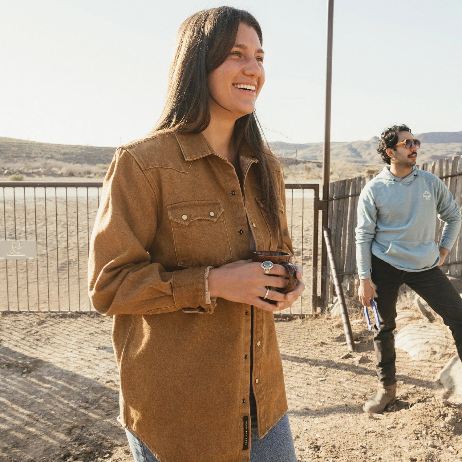 Dust Up Denim Snapshirt - Owens Oaker Wash - View 8