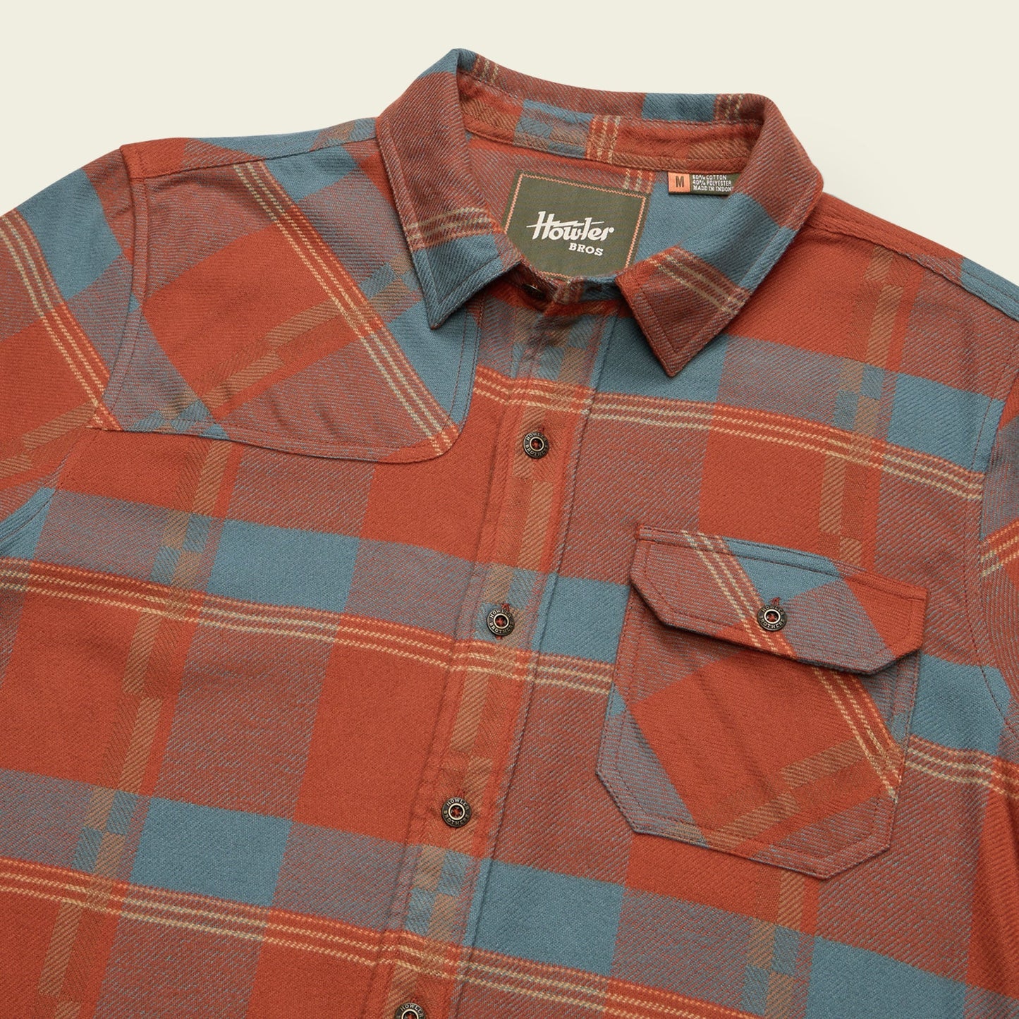 Harker's Flannel - Backdrop Plaid : Terracotta - View 3