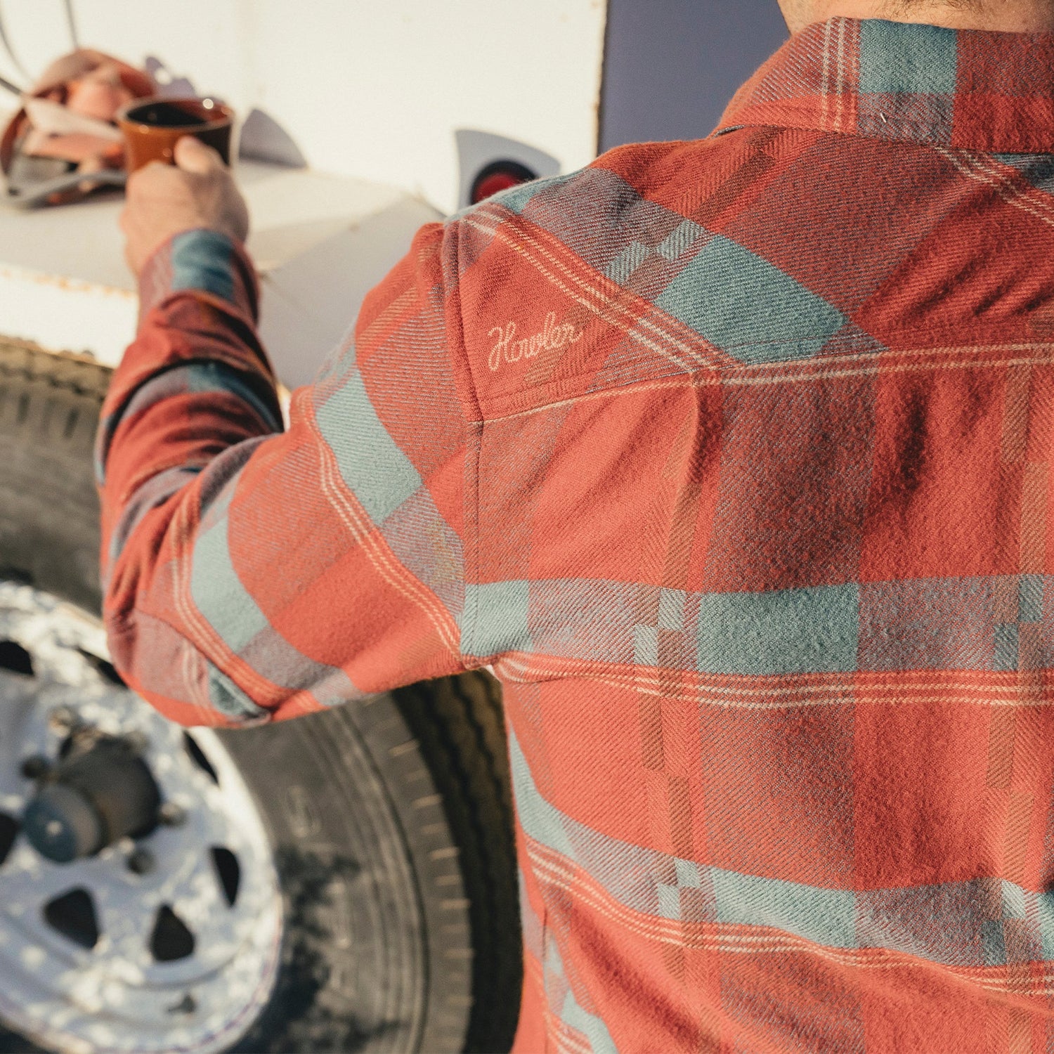 Harker's Flannel - Backdrop Plaid : Terracotta - View 8